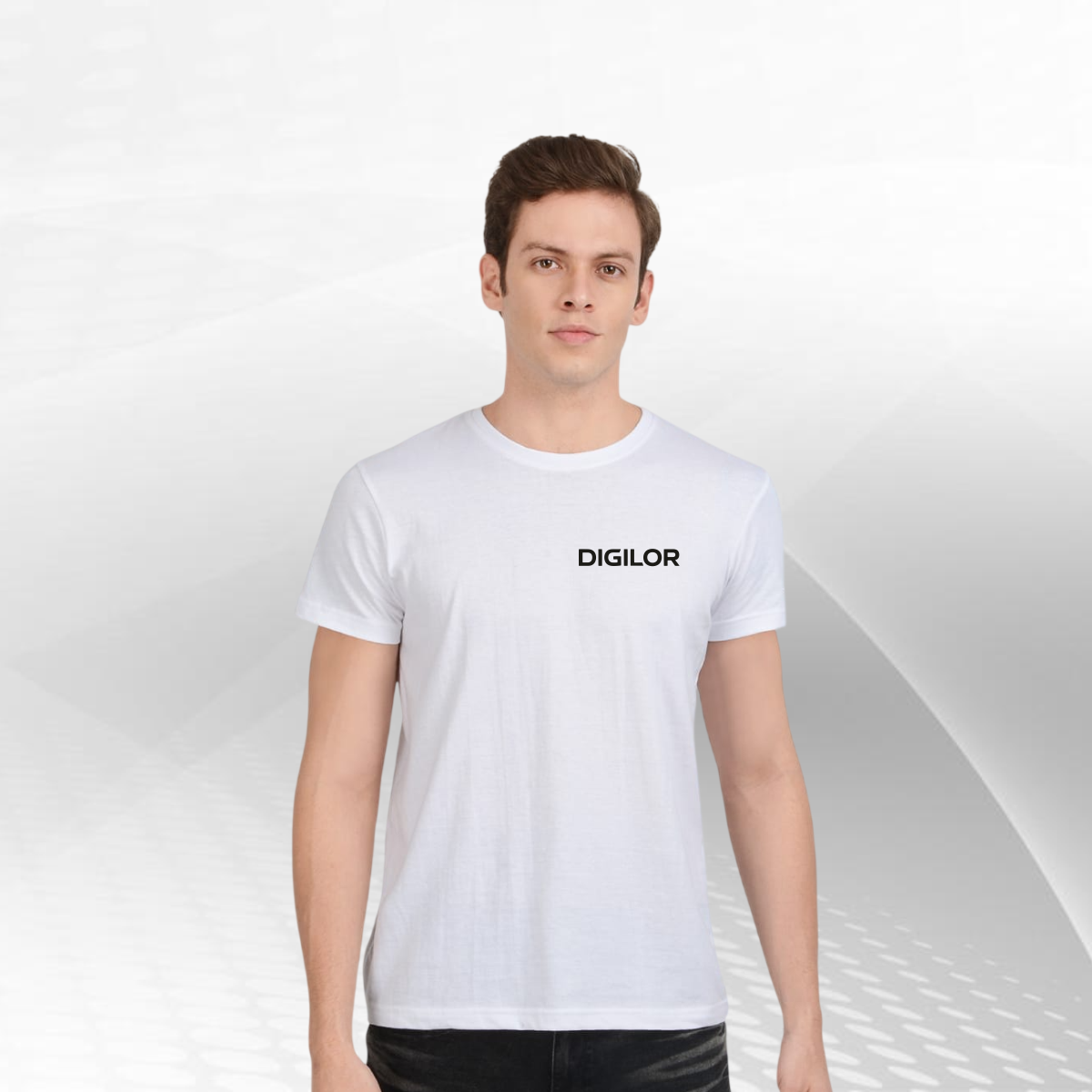 regular white tshirt front d10 regular white tshirt front d10